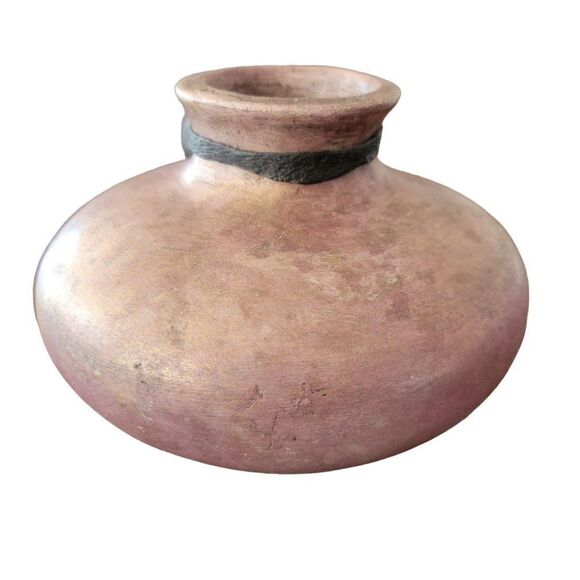 Vintage 1991 Montaage Moon Collection Clay Half Moon Vase - Picture 3 of 10